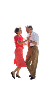 Dancing Couple Morning Vinyl Car Decal Sticker – Waterproof & UV-Resistant 8"