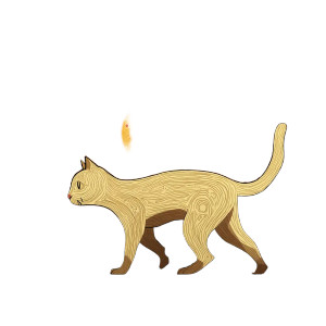 Cat Around Sun Vinyl Car Decal Sticker – Waterproof & UV-Resistant 8"