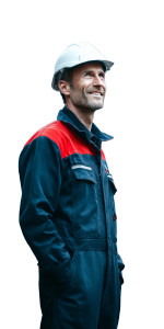 Construction Worker Portrait Vinyl Car Decal Sticker – Waterproof & UV-Resistant 8"