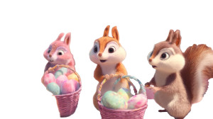 Easter Squirrels Delivery Vinyl Car Decal Sticker – Waterproof & UV-Resistant 8"