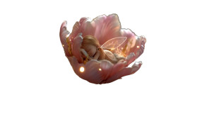 Sleeping Baby Fairy Vinyl Car Decal Sticker – Waterproof & UV-Resistant 8"