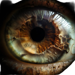 Hallucinated Eye Iris Vinyl Car Decal Sticker – Waterproof & UV-Resistant 8"