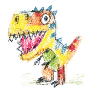 Child'S T Rex Vinyl Car Decal Sticker – Waterproof & UV-Resistant 8"