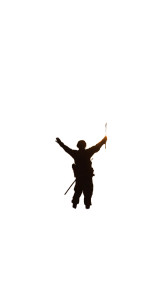Victorious Soldier Painting Vinyl Car Decal Sticker – Waterproof & UV-Resistant 8"