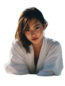 Japanese Model Portrait V2 Vinyl Car Decal Sticker – Waterproof & UV-Resistant 8"