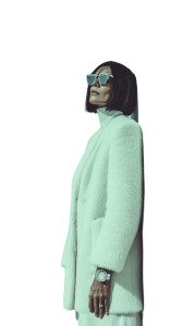 Icy Fashion Portrait Vinyl Car Decal Sticker – Waterproof & UV-Resistant 8"