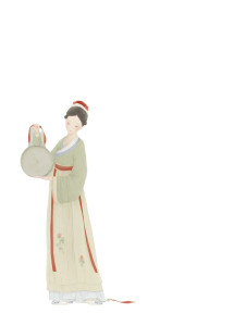 Tang Dynasty Woman Vinyl Car Decal Sticker – Waterproof & UV-Resistant 8"