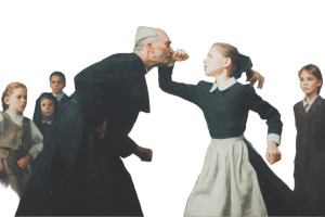 Nun Punches Priest Vinyl Car Decal Sticker – Waterproof & UV-Resistant 8" Nun Punches Priest Vinyl Car Decal Sticker – Waterproof & UV-Resistant 8"