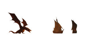 Drogon At Beach Vinyl Car Decal Sticker – Waterproof & UV-Resistant 8"