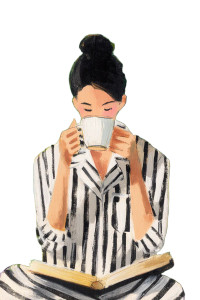 Reading In Stripes Vinyl Car Decal Sticker – Waterproof & UV-Resistant 8"