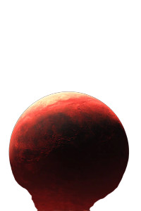 Red Planet Vinyl Car Decal Sticker – Waterproof & UV-Resistant 8"