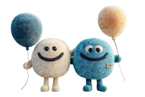 Smiling Pixar Balloons Vinyl Car Decal Sticker – Waterproof & UV-Resistant 8"