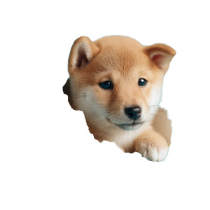 Shiba Inu Easter Vinyl Car Decal Sticker – Waterproof & UV-Resistant 8"