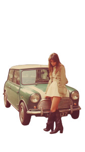 Woman With Mini Vinyl Car Decal Sticker – Waterproof & UV-Resistant 8"