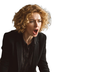 Angry Teacher Yelling Vinyl Car Decal Sticker – Waterproof & UV-Resistant 8"