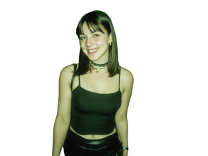 Victorian Lady Smiles Vinyl Car Decal Sticker – Waterproof & UV-Resistant 8"