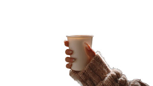 Coffee Cup Elegance Vinyl Car Decal Sticker – Waterproof & UV-Resistant 8"