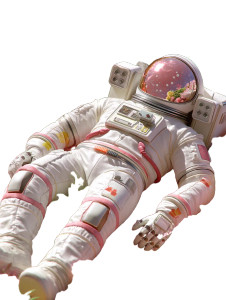 Dreamy Astronaut Garden Vinyl Car Decal Sticker – Waterproof & UV-Resistant 8"