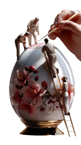 Giant Ukrainian Easter Egg Vinyl Car Decal Sticker – Waterproof & UV-Resistant 8"