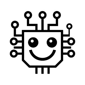 Friendly Ai Icon Vinyl Car Decal Sticker – Waterproof & UV-Resistant 8"