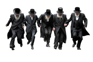 Hasidic Men Dancing Vinyl Car Decal Sticker – Waterproof & UV-Resistant 8" Hasidic Men Dancing Vinyl Car Decal Sticker – Waterproof & UV-Resistant 8"