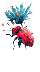 Red Ladybug Tattoo Vinyl Car Decal Sticker – Waterproof & UV-Resistant 8"
