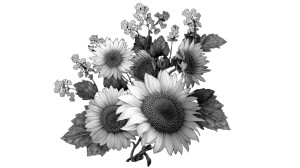 Sunflowers And Purses Vinyl Car Decal Sticker – Waterproof & UV-Resistant 8"