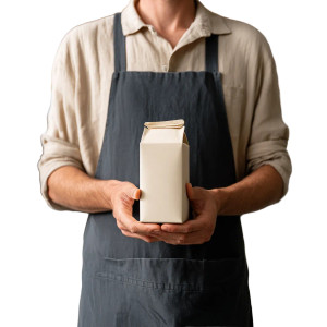 Barista With Milk Vinyl Car Decal Sticker – Waterproof & UV-Resistant 8"