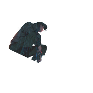 Cyberpunk Rooftop Chase Vinyl Car Decal Sticker – Waterproof & UV-Resistant 8"