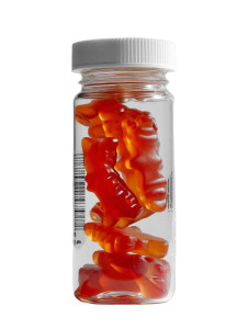 Vitamin C Gummy Vinyl Car Decal Sticker – Waterproof & UV-Resistant 8"