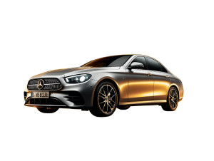 Mercedes E-Class Silver Vinyl Car Decal Sticker – Waterproof & UV-Resistant 8"