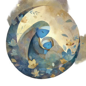 Blue Moon Children Vinyl Car Decal Sticker – Waterproof & UV-Resistant 8"