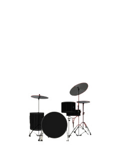 Abstract Geometry Bass Drum Vinyl Car Decal Sticker – Waterproof & UV-Resistant 8"