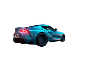Futuristic Sports Car V2 Vinyl Car Decal Sticker – Waterproof & UV-Resistant 8"