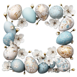 Easter Egg Postcard Vinyl Car Decal Sticker – Waterproof & UV-Resistant 8"