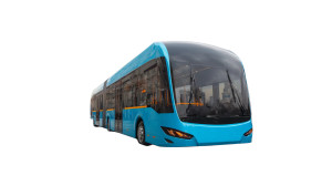 Modern Blue Bus Vinyl Car Decal Sticker – Waterproof & UV-Resistant 8"