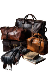 Elegant Leather Bags Vinyl Car Decal Sticker – Waterproof & UV-Resistant 8"