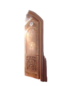 Mystical Light Door Vinyl Car Decal Sticker – Waterproof & UV-Resistant 8"