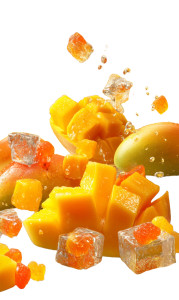 Vibrant Mango Still Life Vinyl Car Decal Sticker – Waterproof & UV-Resistant 8"