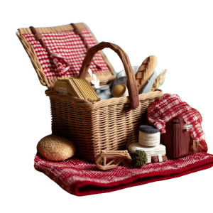 3D Paper Picnic Basket Vinyl Car Decal Sticker – Waterproof & UV-Resistant 8"