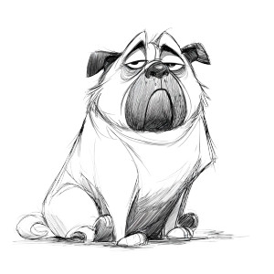 Sleepy Pug Portrait Vinyl Car Decal Sticker – Waterproof & UV-Resistant 8"