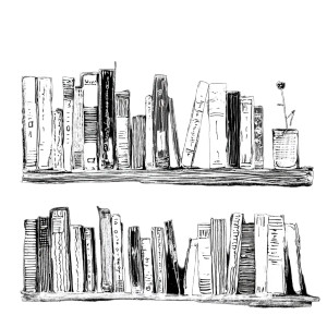 Bookshelf Doodle Vinyl Car Decal Sticker – Waterproof & UV-Resistant 8" Bookshelf Doodle Vinyl Car Decal Sticker – Waterproof & UV-Resistant 8"