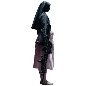 Armed Nun V2 Vinyl Car Decal Sticker – Waterproof & UV-Resistant 8"