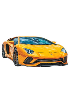 Lamborghini Poster Vinyl Car Decal Sticker – Waterproof & UV-Resistant 8"