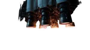 Space Rocket Launch Vinyl Car Decal Sticker – Waterproof & UV-Resistant 8"