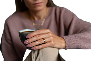Woman With Coffee V3 Vinyl Car Decal Sticker – Waterproof & UV-Resistant 8" Woman With Coffee V3 Vinyl Car Decal Sticker – Waterproof & UV-Resistant 8"