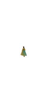 Golden Hanbok Walk Vinyl Car Decal Sticker – Waterproof & UV-Resistant 8"