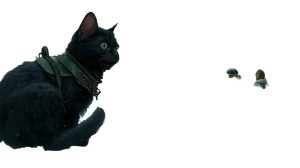 Halfling With Cat Vinyl Car Decal Sticker – Waterproof & UV-Resistant 8"