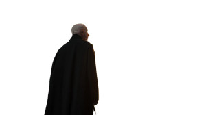 Elderly Man At Sunset Vinyl Car Decal Sticker – Waterproof & UV-Resistant 8"