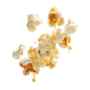 Explosive Caramel Popcorn V2 Vinyl Car Decal Sticker – Waterproof & UV-Resistant 8"